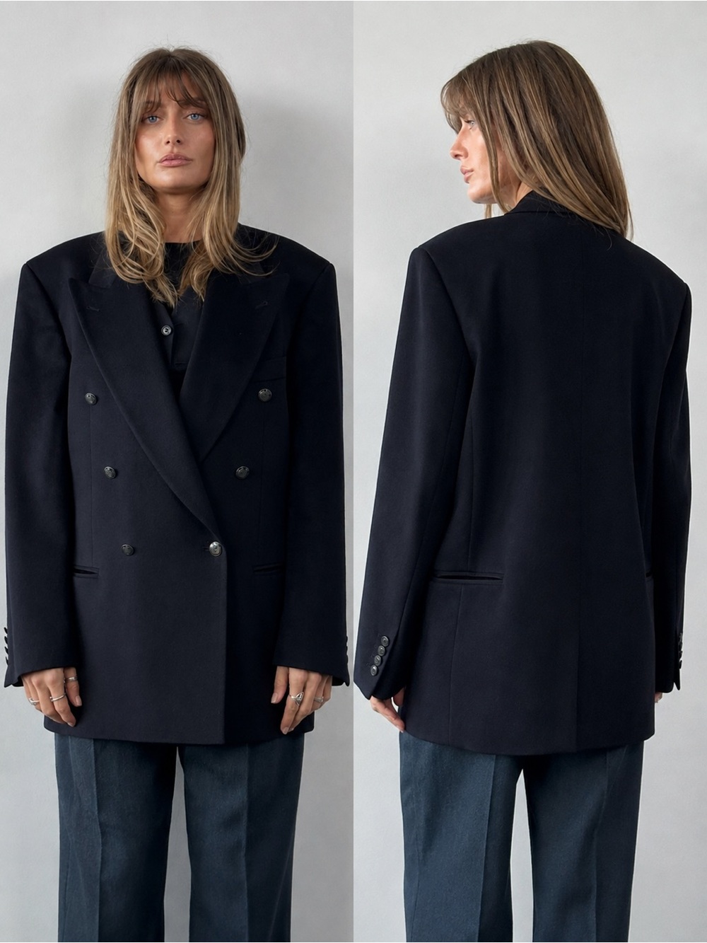$795 VINTAGE BOSS HUGO BOSS CASHMERE-WOOL COAT